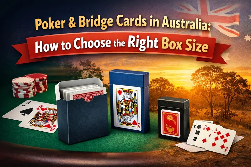 poker bridge cards in australia how to choose the right box size