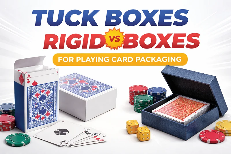 tuck boxes vs rigid boxes playing card packaging finepackagingau
