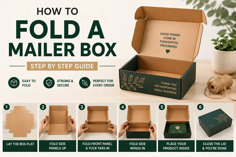 how to fold a mailer box fine packaging au