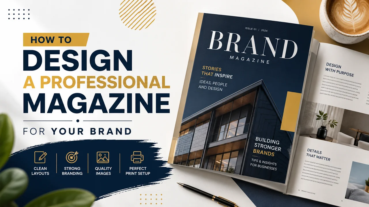 how to design a professional magazine for your brand