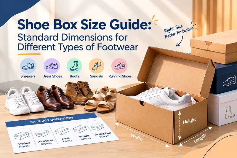 shoe box size guide fine packaging australia