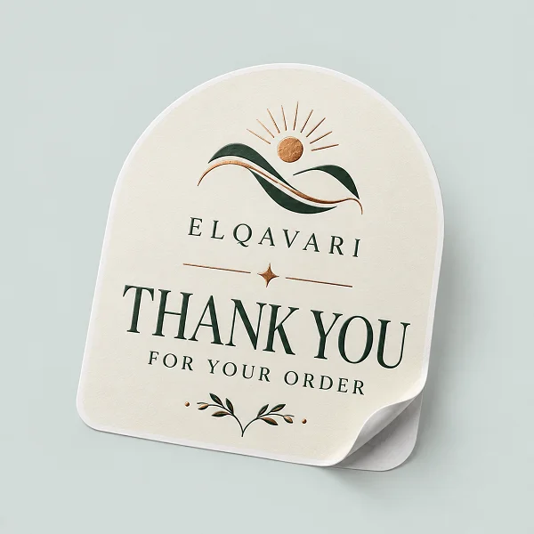 Custom Thank You Sticker with Logo