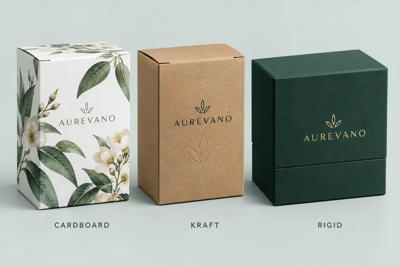 Packaging finishes for cardboard kraft and rigid boxes