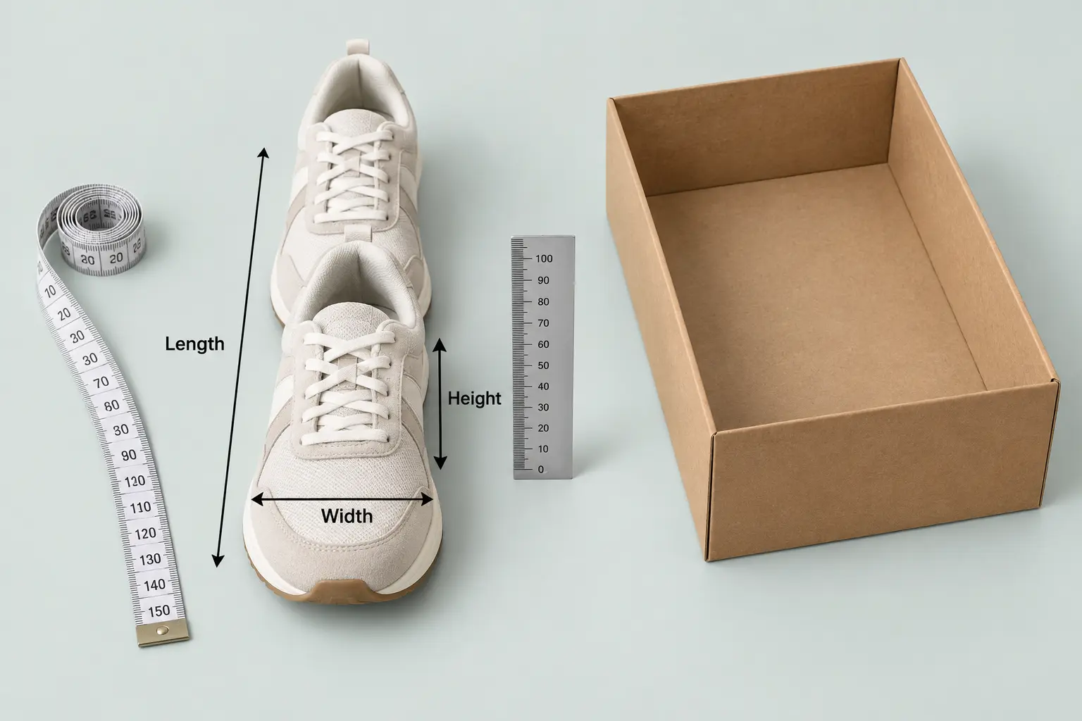 How to Measure Shoes Before Choosing the Box