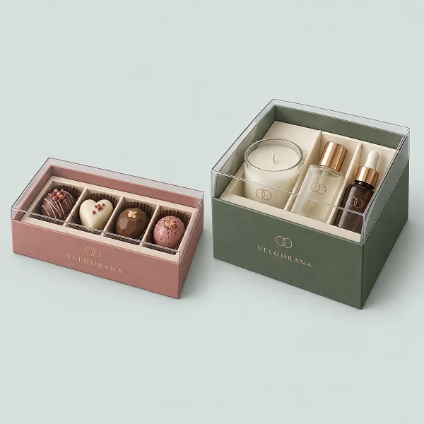 Order Custom Printed Clear Lid Gift Packaging Boxes