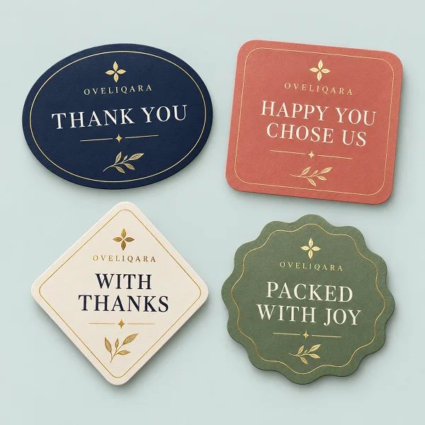 Wholesale Custom Thank You Stickers for Food Packaging