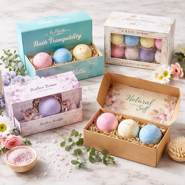 bulk custom printed bath bomb boxes