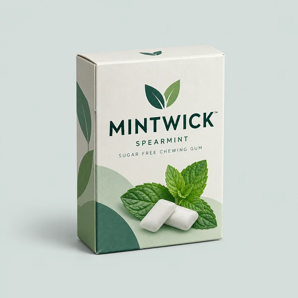 chewing gum packaging box with logo