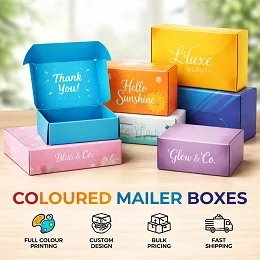 coloured mailer boxes au