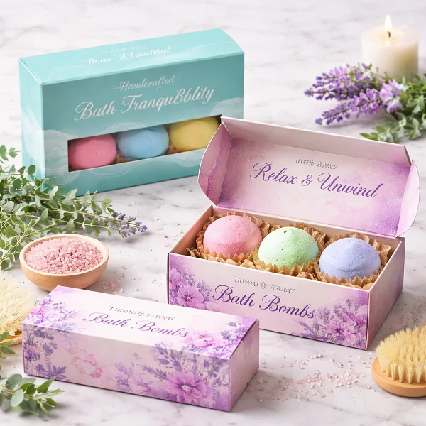 custom bath bomb boxes wholesale fine packaging
