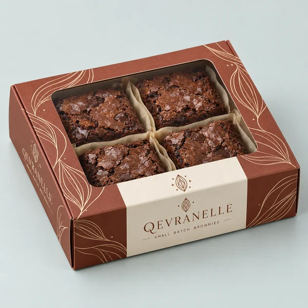 custom brownie box with window