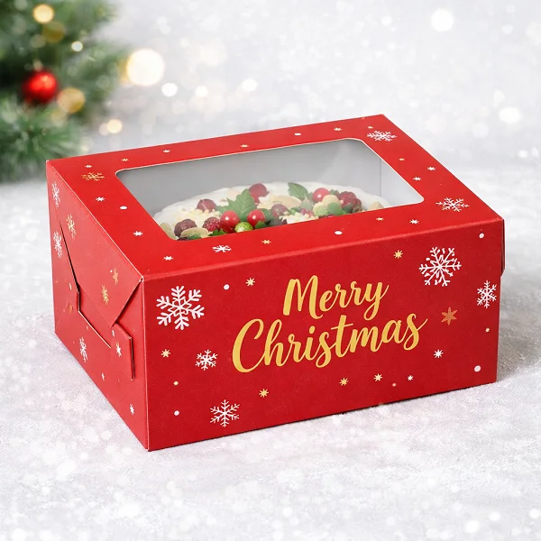 custom christmas cake box with window australia