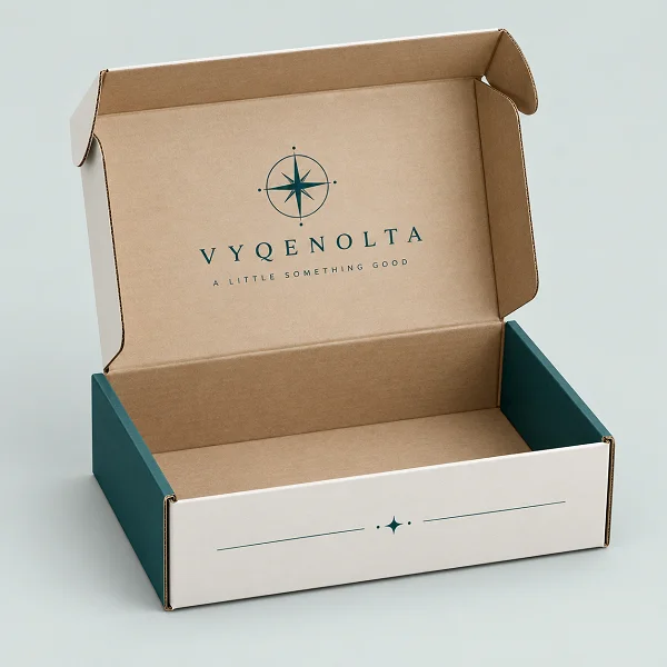 custom die cut shipping box with logo
