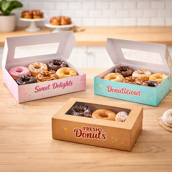 custom donut boxes wholesale fine packaging au
