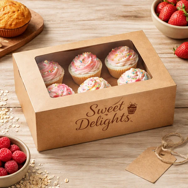 custom kraft bakery box