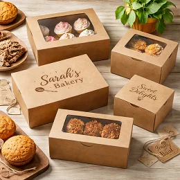 custom kraft bakery boxes au