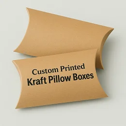 custom kraft pillow box