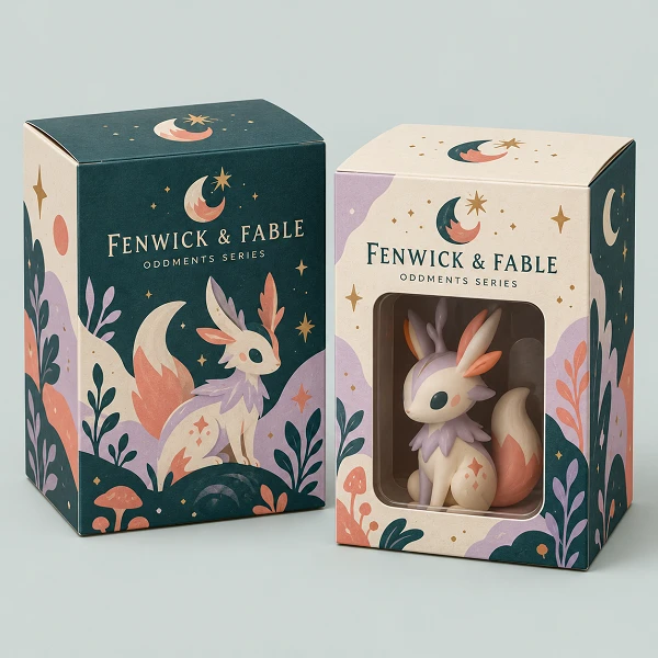 custom printed blind packaging boxes with window