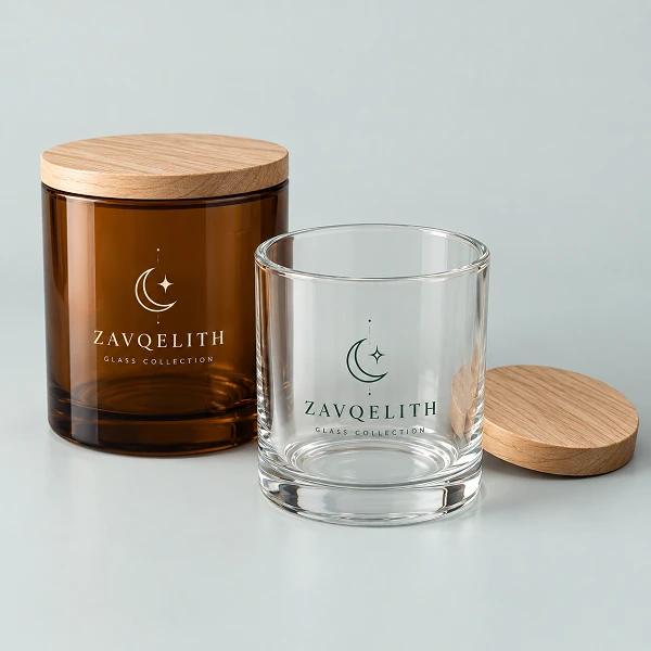 custom printed glass candle jars