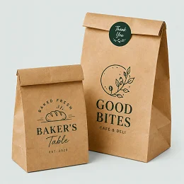 custom printed kraft lunch bags au