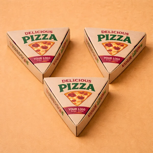 custom printed pizza slice packaging boxes