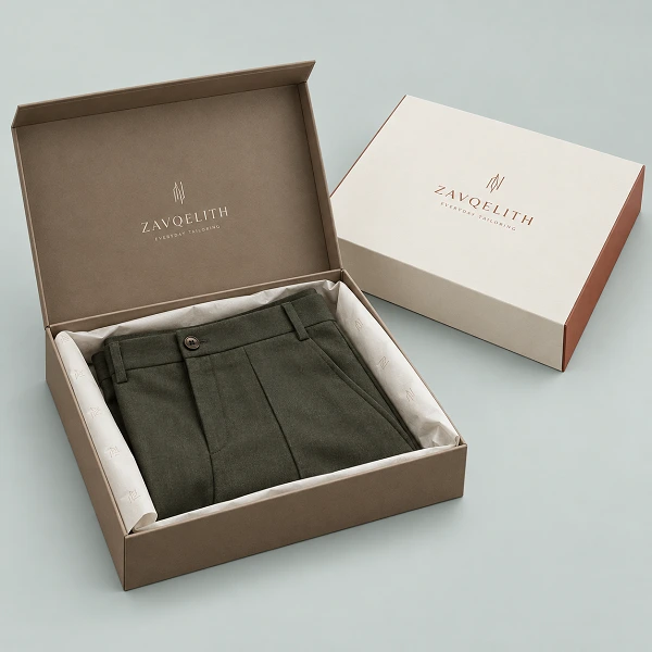 custom printed trouser packaging boxes