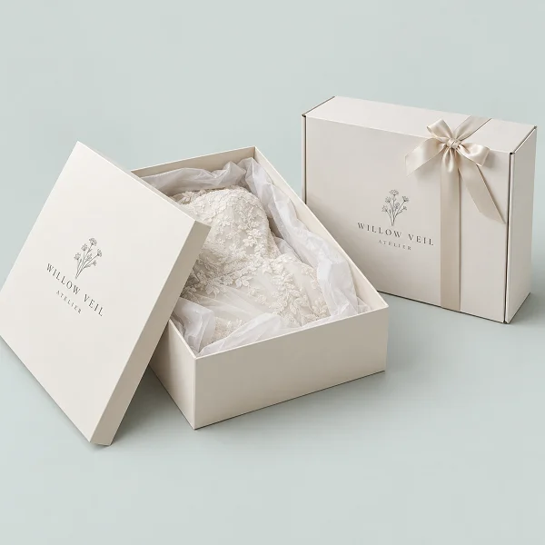 custom printed wedding dress boxes