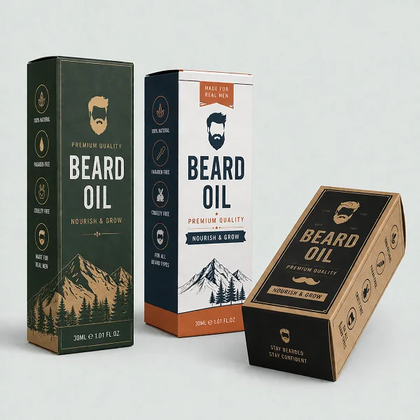 order bulk beard oil boxes with logo fine packaging