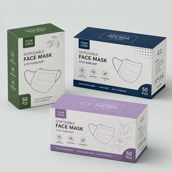 order bulk custom printed face mask boxes in au