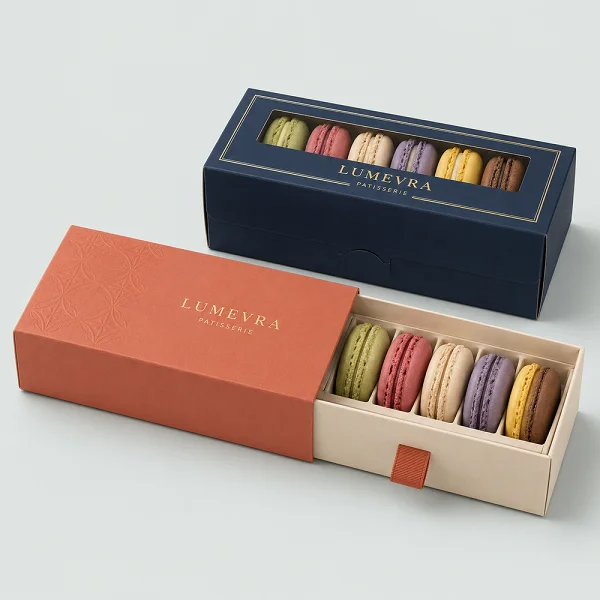 order bulk macaron boxes with window fine packaging au