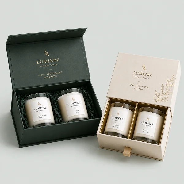order custom candle gift boxes wholesale fine packaging