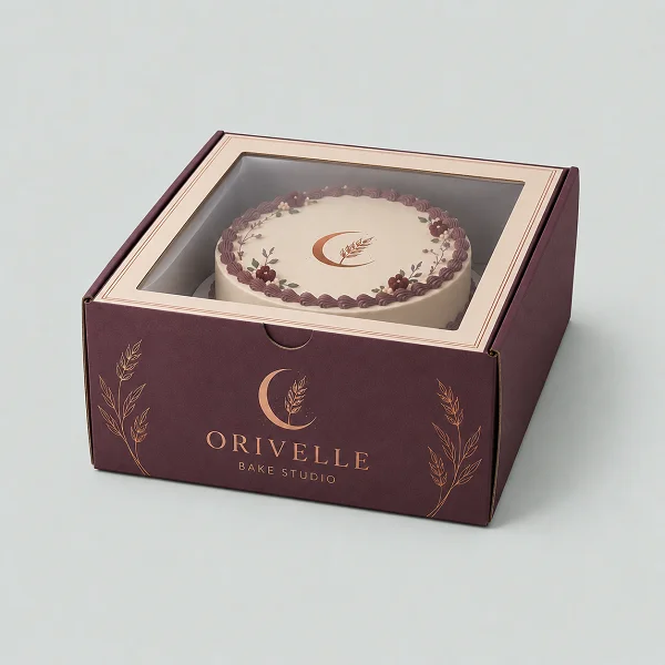 order custom cardboard cake box with logo