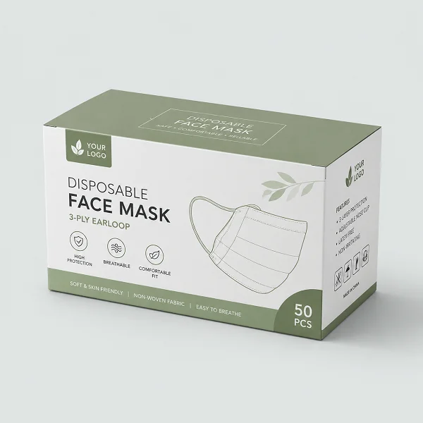 order custom face mask box with logo in australia
