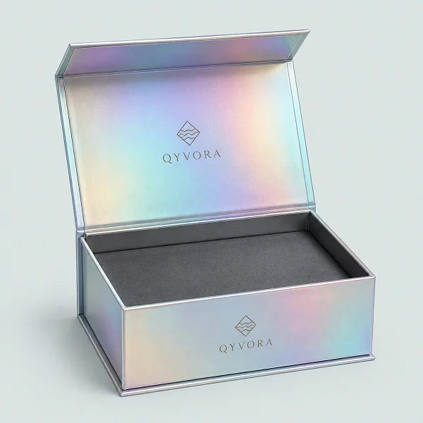 order custom holographic rigid box with logo