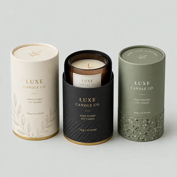 order custom paper tube candle packaging australia