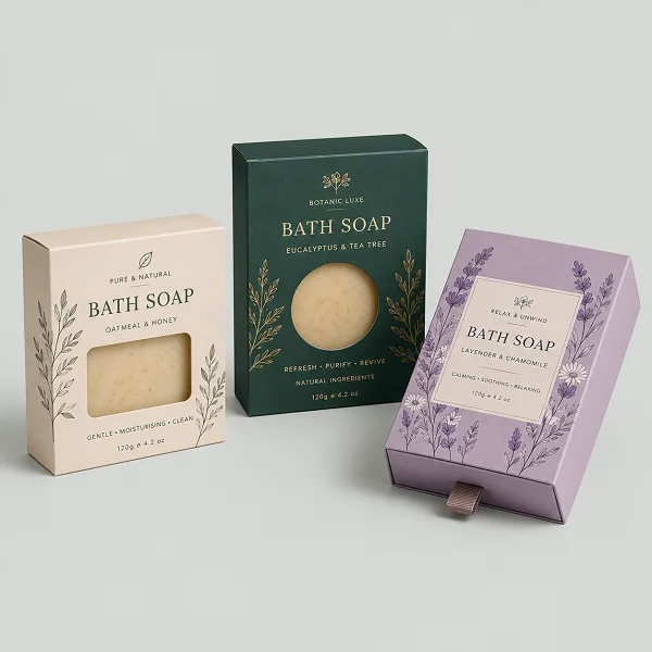 order custom printed bath soap boxes with logo