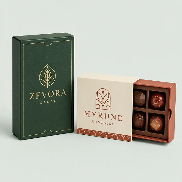 order custom printed cardboard packaging chocolate boxes