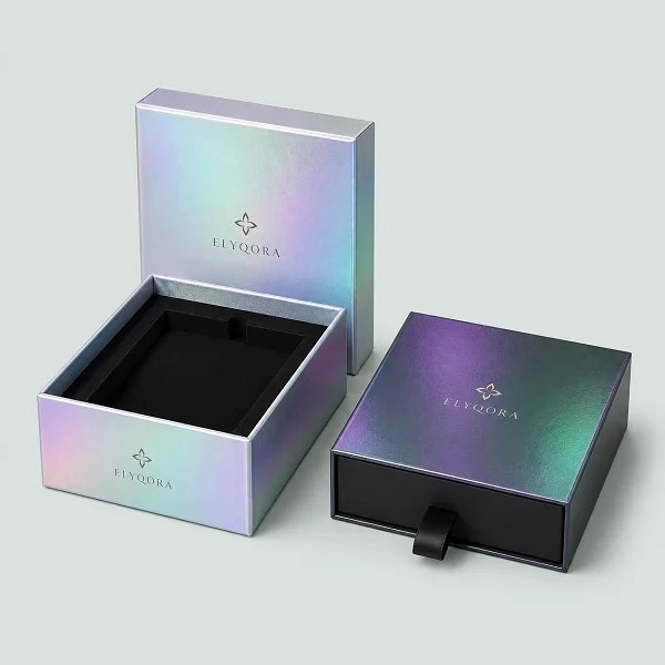 order custom printed holographic rigid boxes