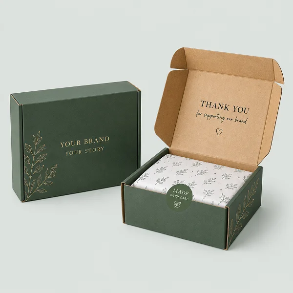 order custom printed standard tuck mailer boxes with logo