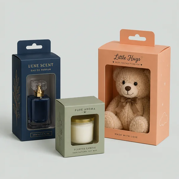 order custom printed window display boxes wholesale