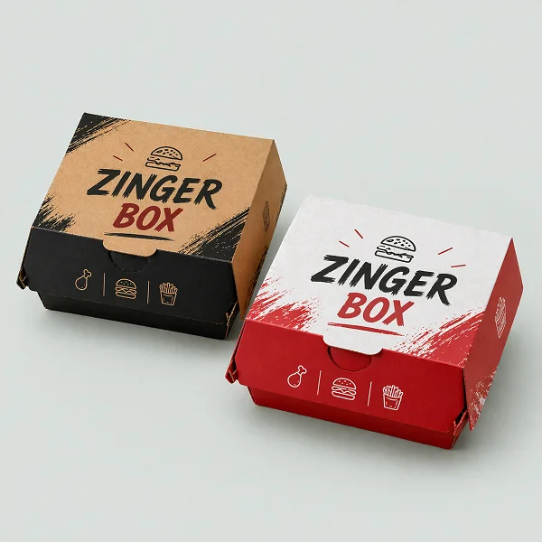 order custom printed zinger boxes au fine packaging
