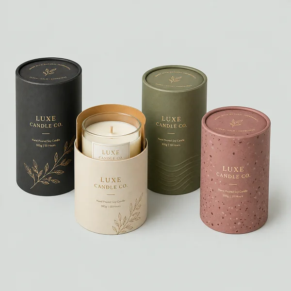 order custom tube packaging for candles wholesale australia