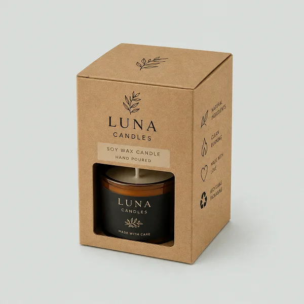 order kraft candle box with logo fine packaging au