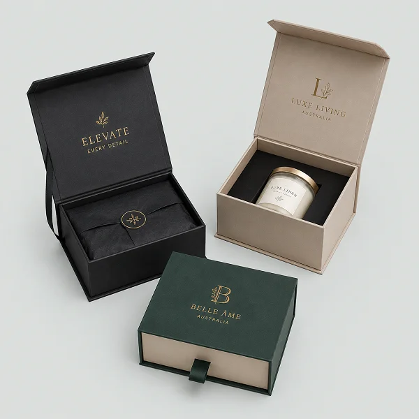 order luxury rigid boxes wholesale australia by fine packaging
