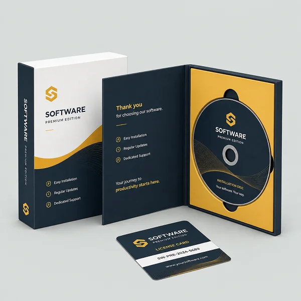 order software card packaging boxes with logo fine packaging