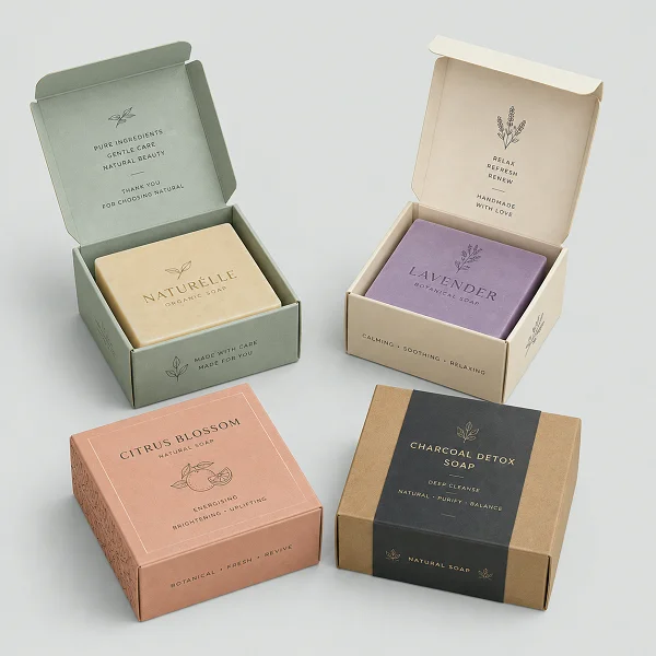 order square soap packaging boxes with logo in australia