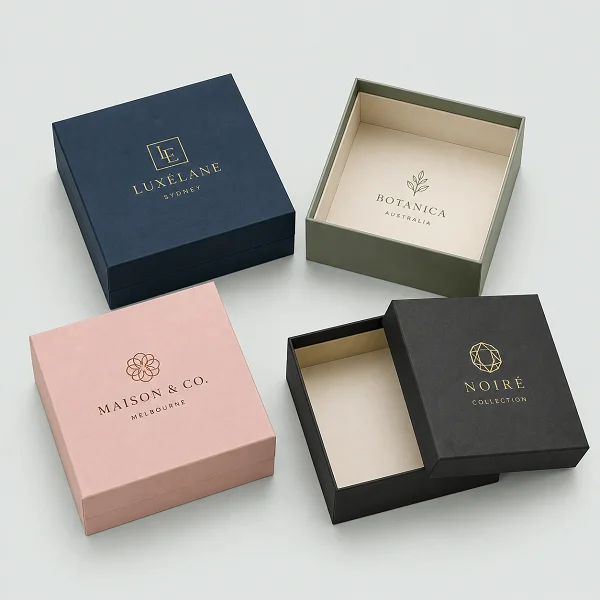 order two piece rigid boxes wholesale in australia by fine packaging