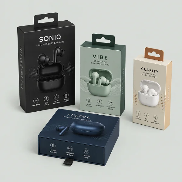 order wholesale custom earbuds packaging boxes