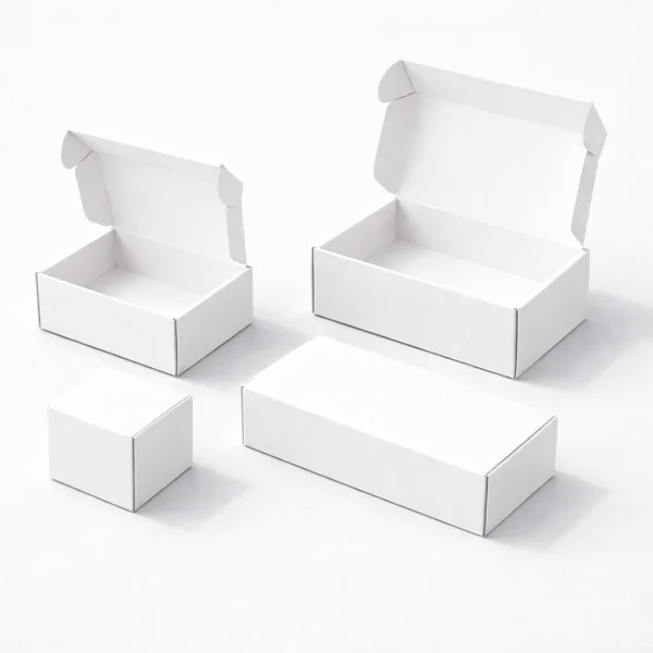 plain white packaging boxes empty australia