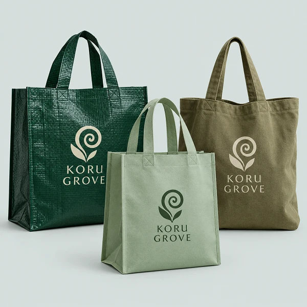 reusable green shopping bags bulk